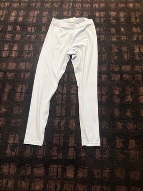 Alo Light Blue Ribbed Leggings